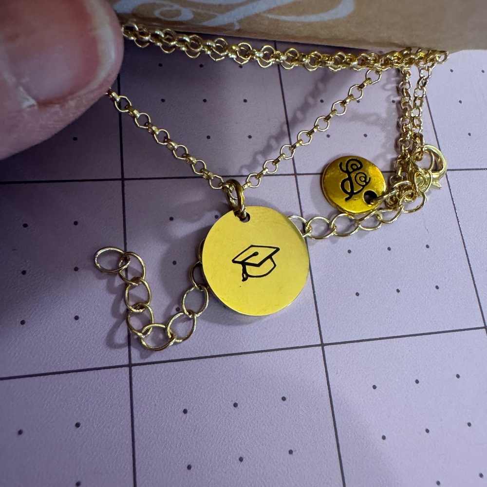 Plunder Gold Disc Graduation Pendant Necklace - Women Jewelry - Picture 10 of 10